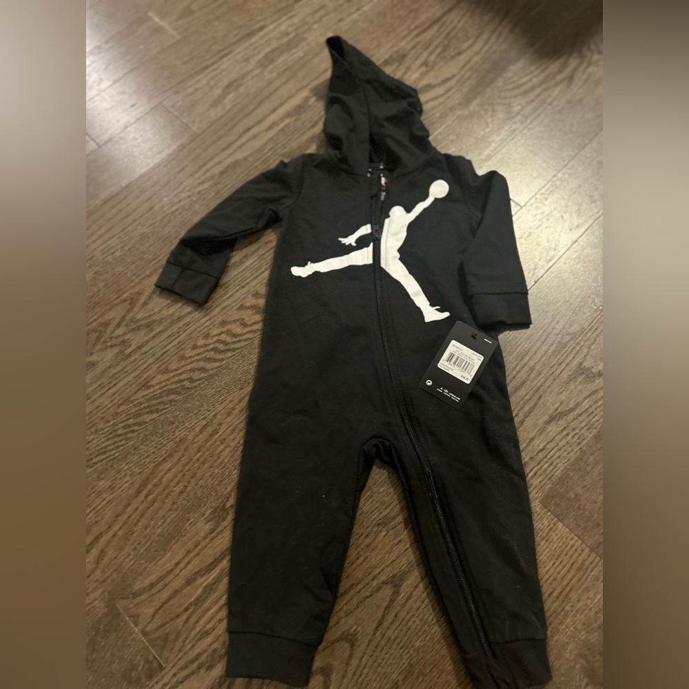 Jordan Black onesie toddler